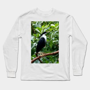 Pied Heron Long Sleeve T-Shirt